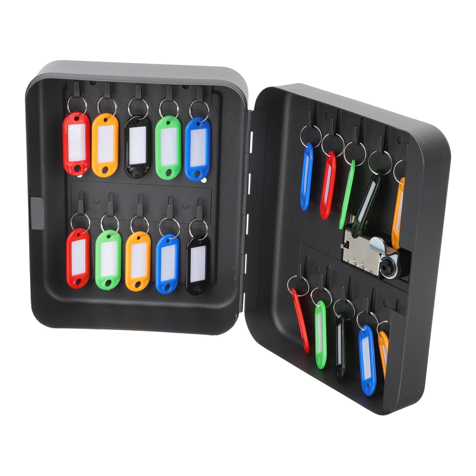 1 مجموعة 20 فتحة اقفال الصناديق الرئيسية الحائط صندوق إدارة المفاتيح المعدنية رمز الوصول إلى سطح مقاوم للخدش #5