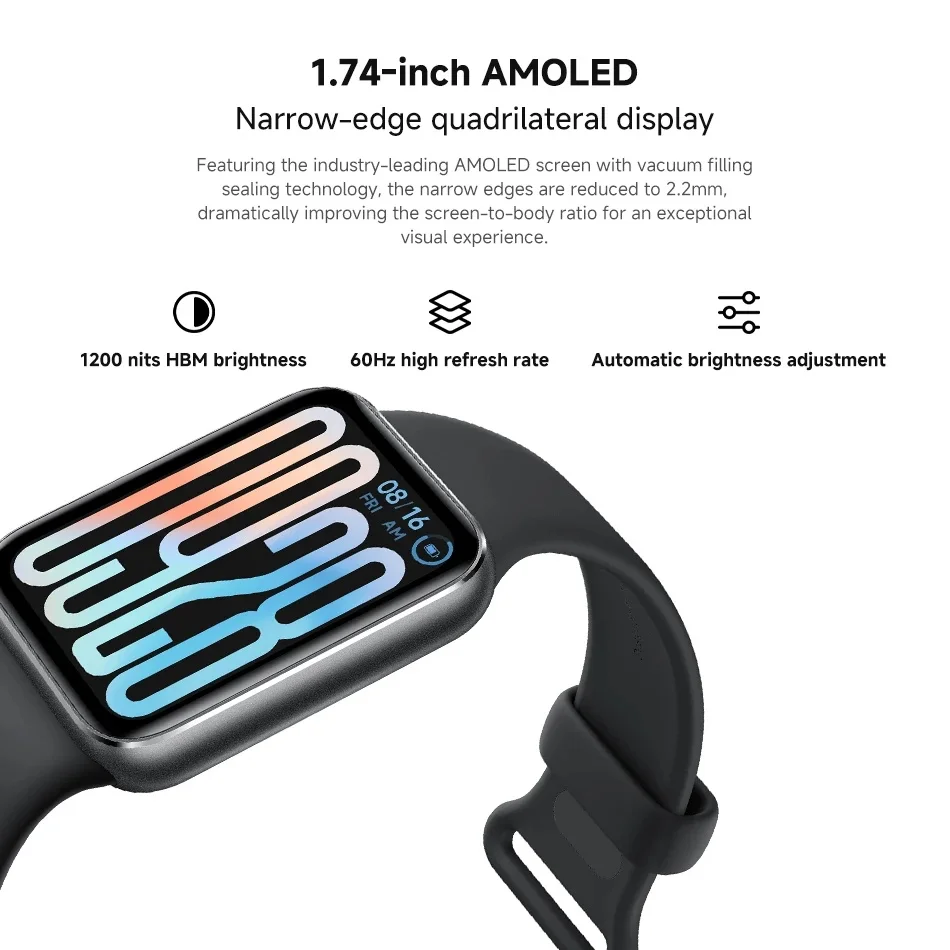 النسخة العالمية Xiaomi Smart Band 9 Pro معصمه 1.74 "AMOLED عرض الأكسجين في الدم الرياضة GPS معدل ضربات القلب أساور Mi Band 9 Pro