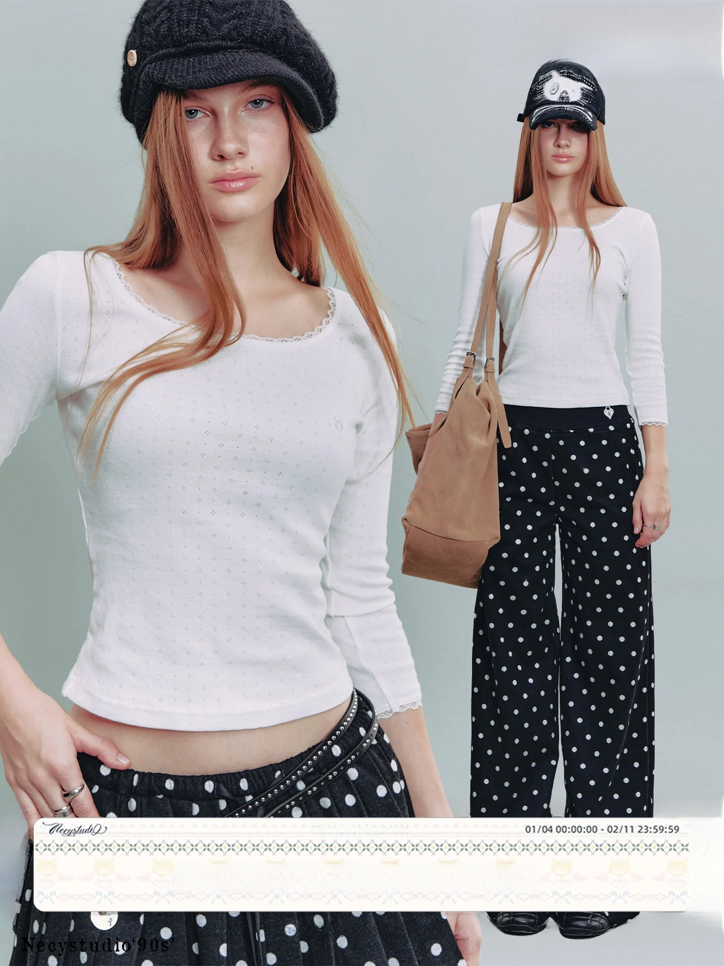 

NECY Floral Print Long Sve T-irt Women's Early Autumn Lace Trim Casual Versatile Slim Fit Base irt Cotton 00%