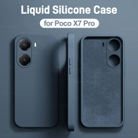 Poco X7 Pro Case Liquid Silicone Shockproof Phone Cases For Xiaomi Poco X7 Pro Poco X 7 Prо Poco X7Pro Pocox7 Pro Soft TPU Cover