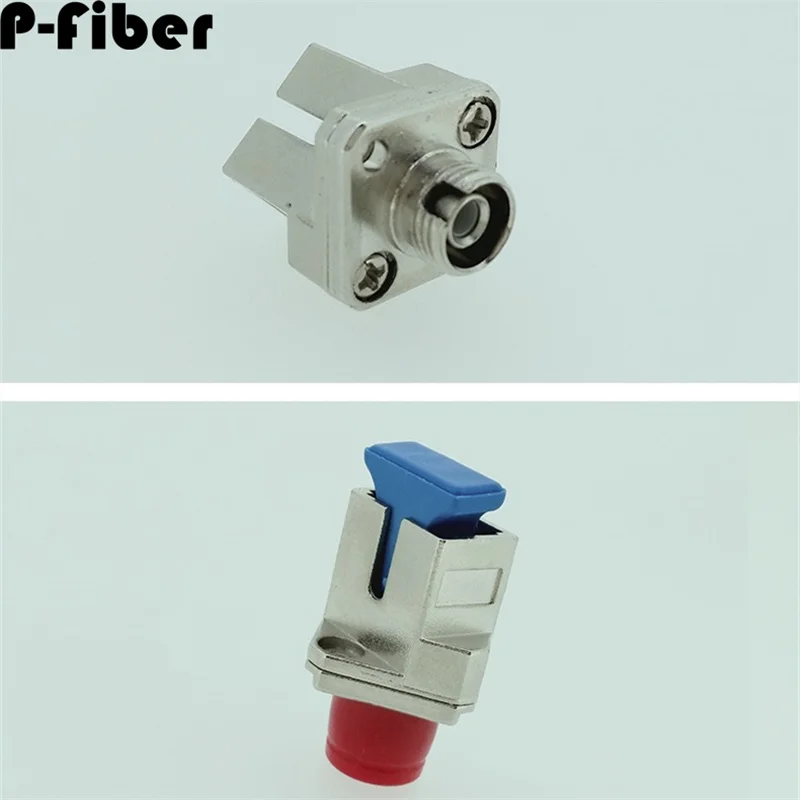 5Pcs SC-FC อะแดปเตอร์ Simplex Duplex Coupler 2แกน SM MM FTTH Connector Singlemode FC-SC