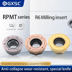 R6 Round Milling Cutter Insert RPMT RDMW1204M0 T GH8123 Stainless Steel Parts CNC Lathe Quick cutting Tools Round Cutting Blades