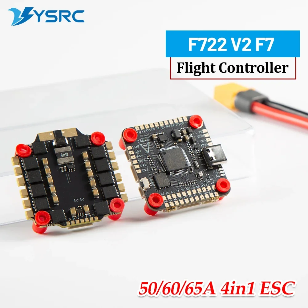 UniFlyF722 V2 Stack F7 Flight Controller 3-6S Lipo 50A/60A/65A 4in1 BLheli_S ESC For DIY RC FPV Freestyle Racing Drone Quadcopte