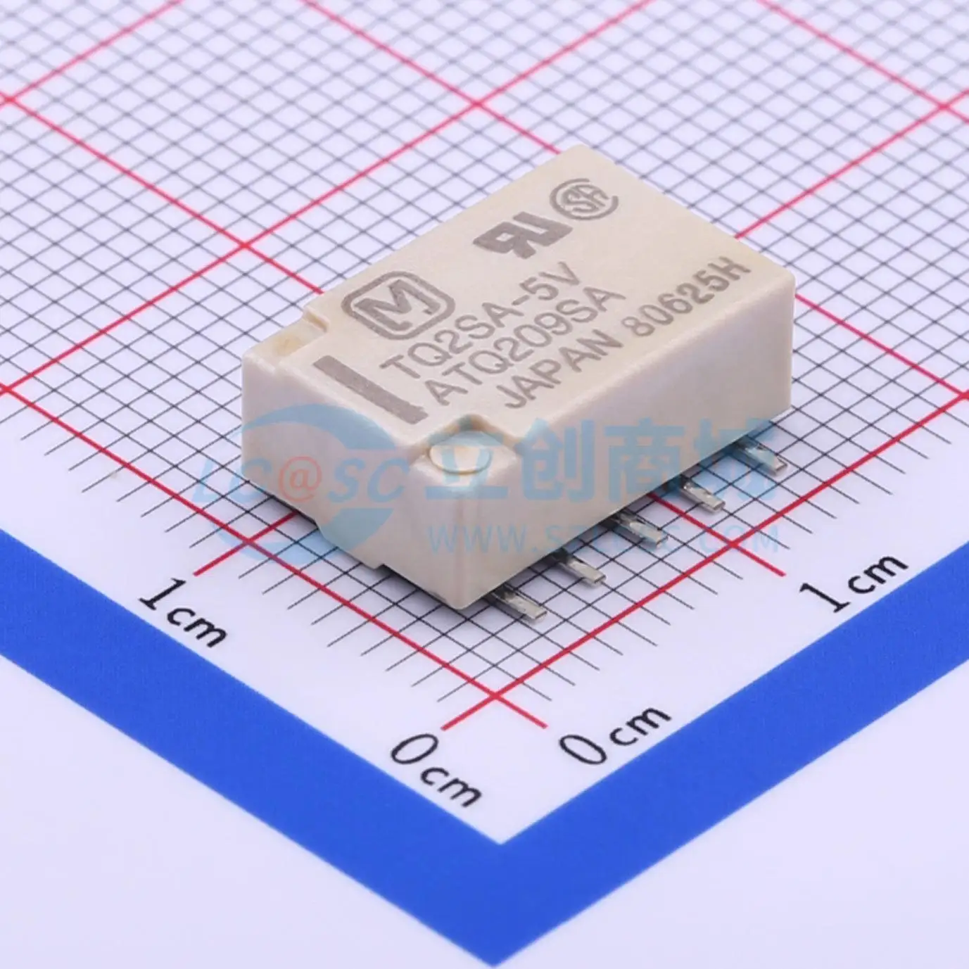 10pcs TQ2SA-5V-Z 5V SMD 14x9mm DPDT Signal Relay PCB Electronic Switch