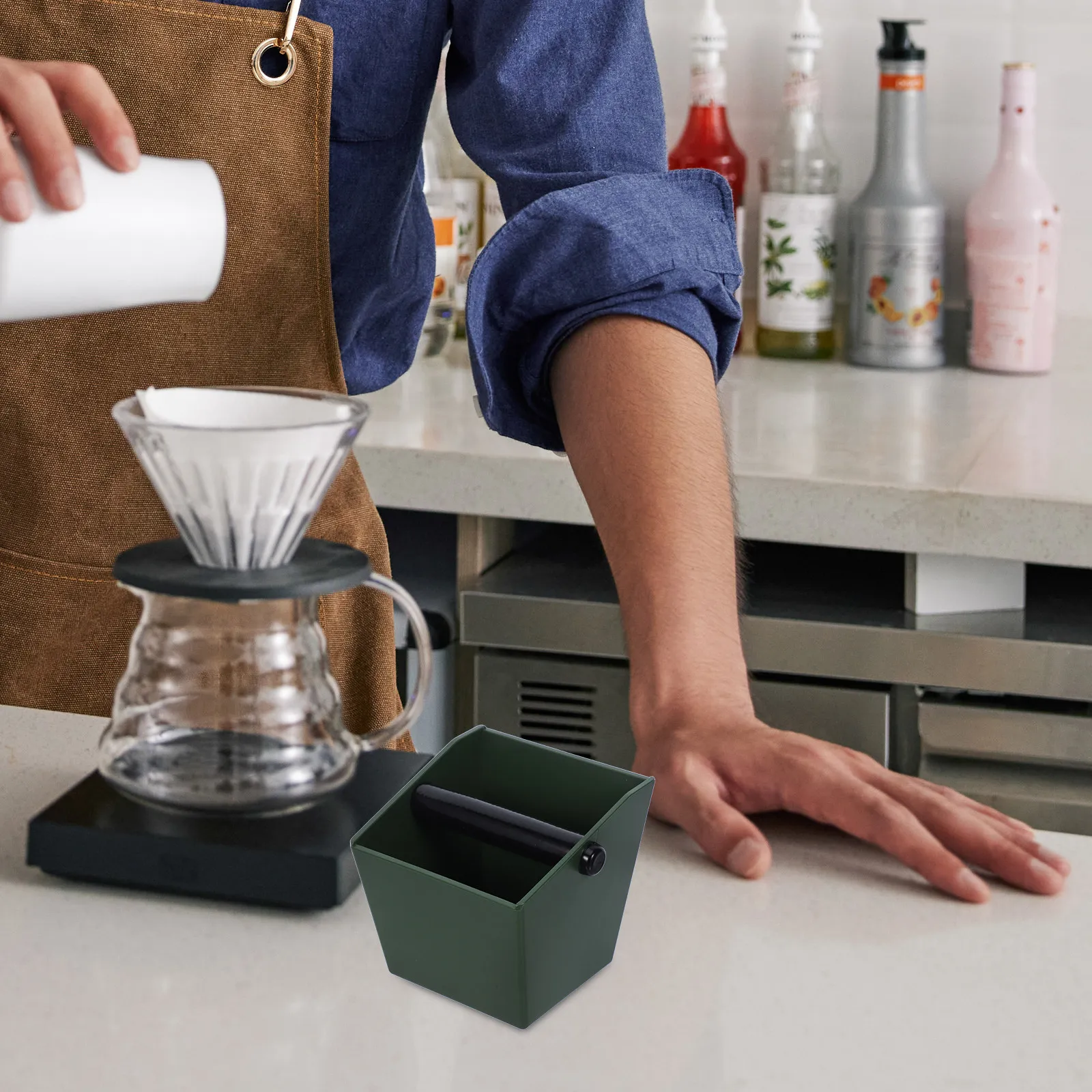 Large Capacity Espresso Knock  - Home Office Box ulasan dan harga