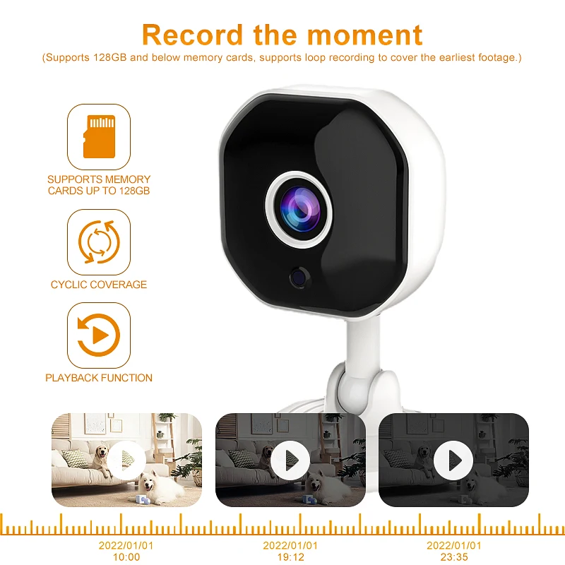 1080P HD كاميرا لا سلكية داخلية في الهواء الطلق كاميرا مراقبة واي فاي مع للرؤية الليلية واي فاي كاميرا IP لأمن المنزل كاميرا CCTV