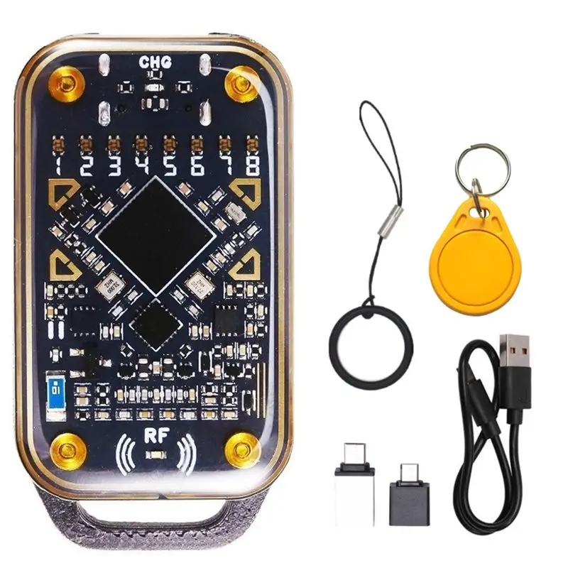 lxyb18b-chameleon-ultra-rfid-smart-chip-reader-uid-keychain-id-ic-125khz-1356mhz-card-decode-smart-card-emulator-duplicator