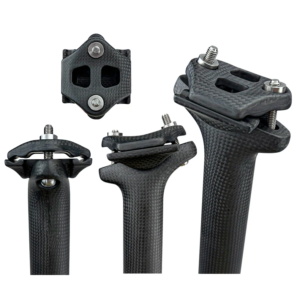 

Bicycle carbon fiber xc seat post 27.2x370 30.8x 370 31.6x370mm carbon seatpost titanium screw