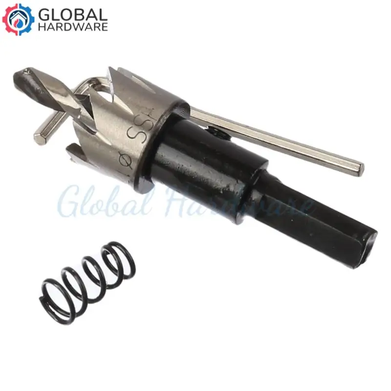 1 peça serra de buraco hss 17mm conjunto de ferramentas de mandril abridor de buraco de aço de alta velocidade para perfuração de metal fino metalurgia