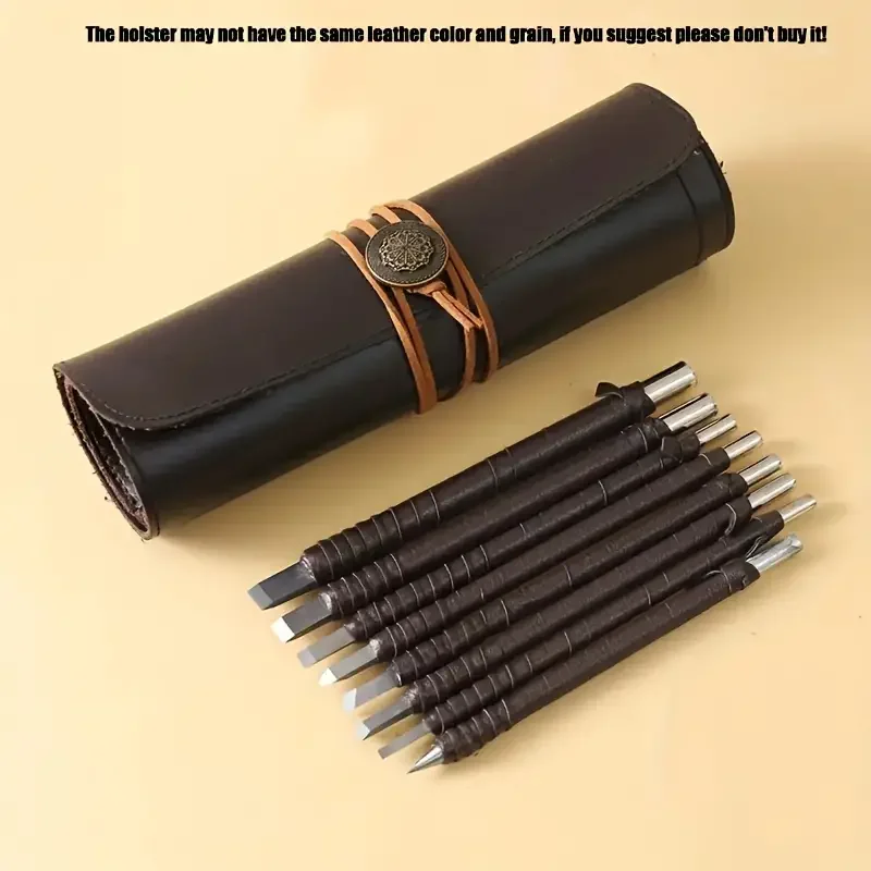 Imagem -06 - Stone Carving Tool Kit com Bolsa Cinzéis de Madeira Aço de Tungstênio Madeira Pcs 10 Pcs