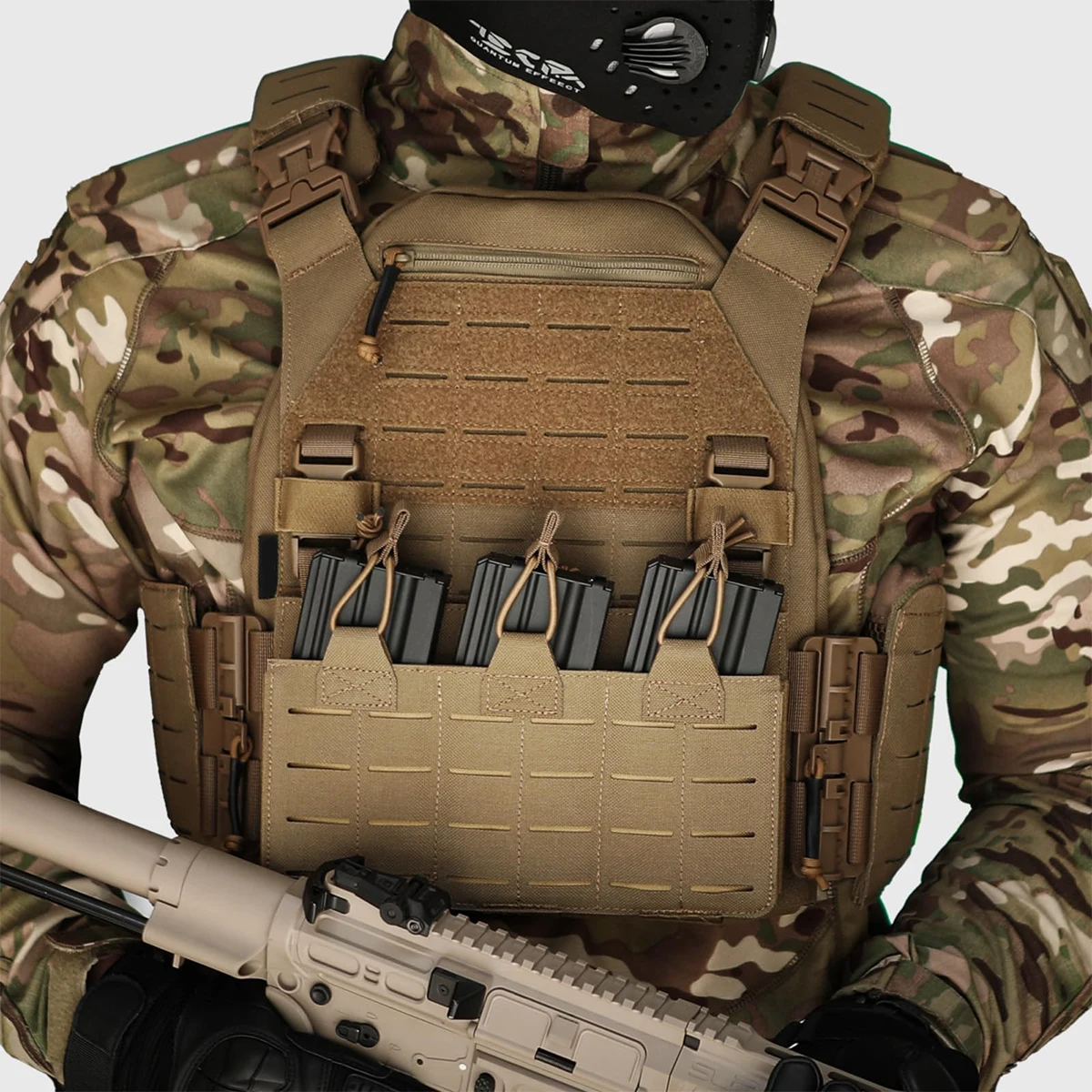 

Tactical Airsoft Vest Laser Quick-Release Multifunctional Lightweight Protective Vest for Outdoor Hunting Paintball Shooting