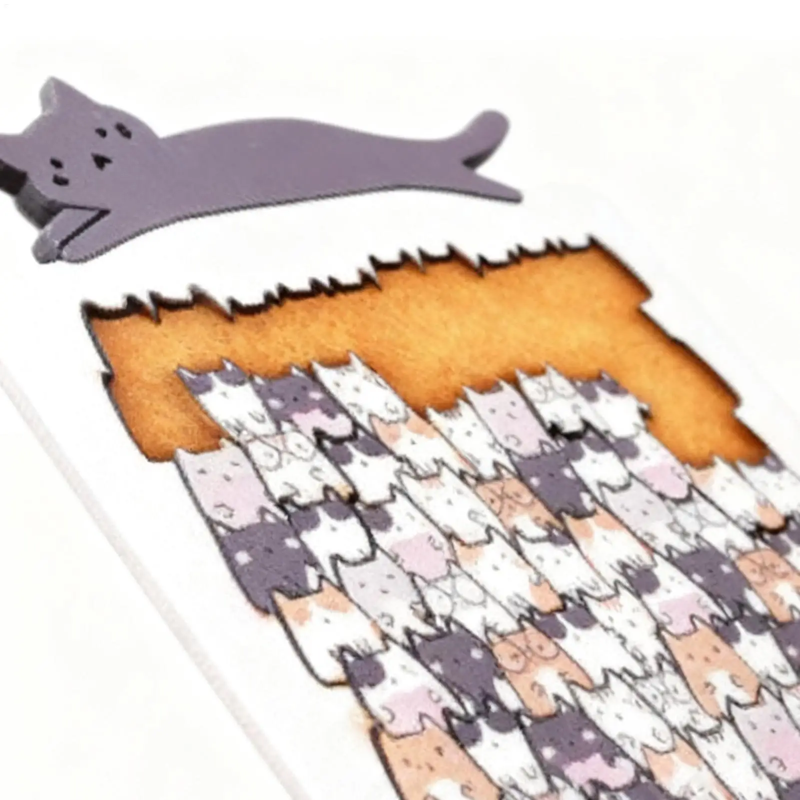 

Деревянные пазлы с изображением кота, милый домашний декор, деревянные сложные головоломки с животными для детей, игровая комната для путешествий, гостиная, спальня, стол