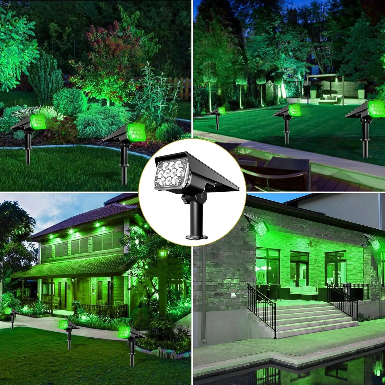 4ks solární lehký pro outdoorové sad ulice ozdoba solární energie zeď lampa 20LEDS IP65 vodotěsný countyard strom reflektor