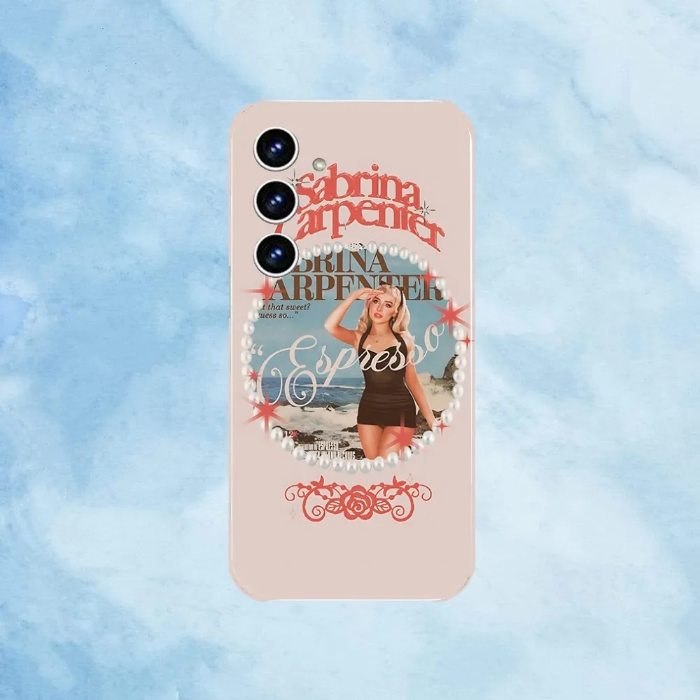 Singer S-Sabrina C-Carpenter Phone Case For Samsung Galaxy A52 A12 A51 S21 Edge S22ULTRA S23 S20LITE Plus Ultra Transparent Cove