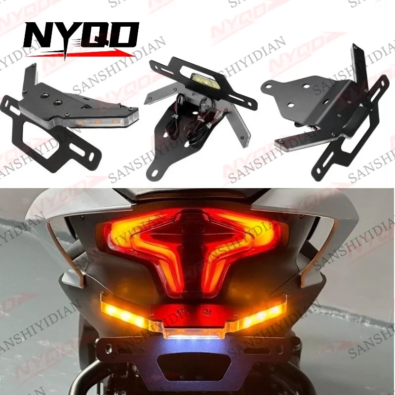 

For CFMOTO 450SR/SRS/NK 300SS/SR Tail Tidy License Plate Holder LED Signal Light Uchwyt Tablicy Rejestracyjnej Do Motocykla