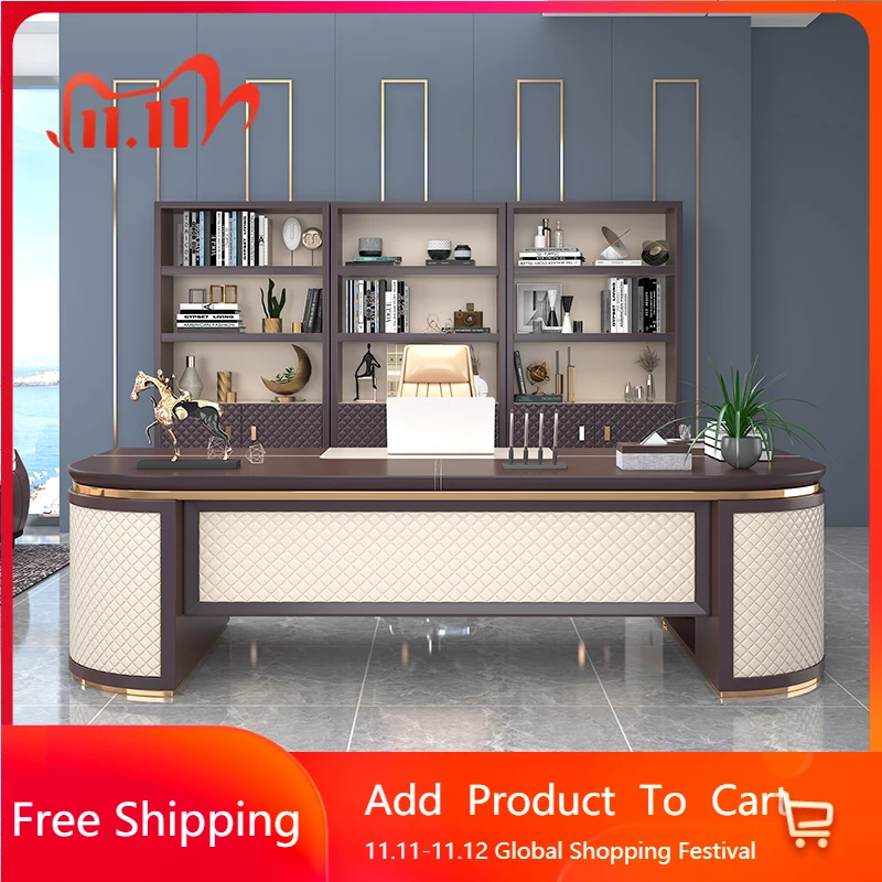 

Computer Conference Office Desk Light Luxury Modern Reception Quality Office Desk Vanity Escritorio Oficina Unique Furniture