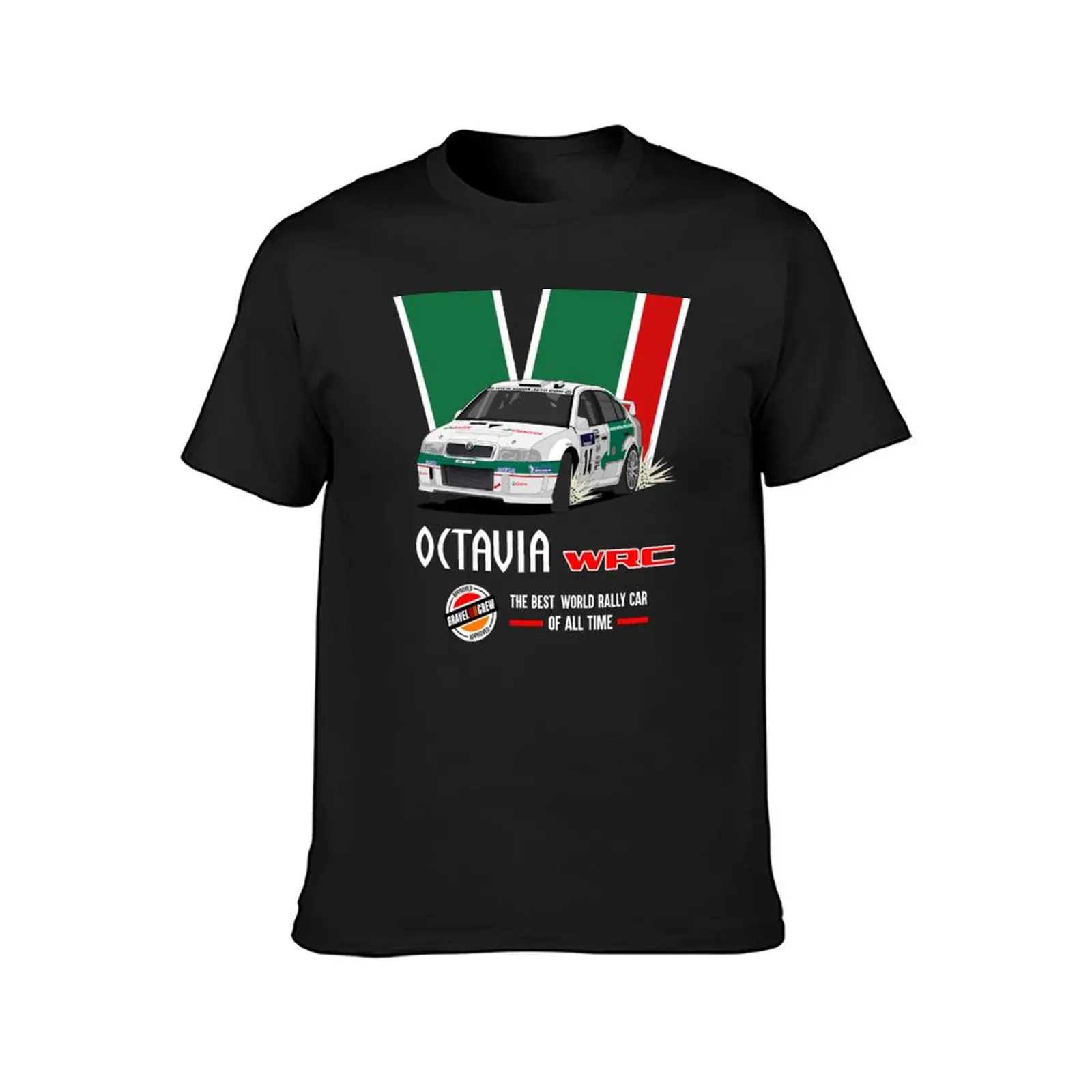 Octavia WRC black version T-Shirt cute tops boys whites blacks sweat men t shirts