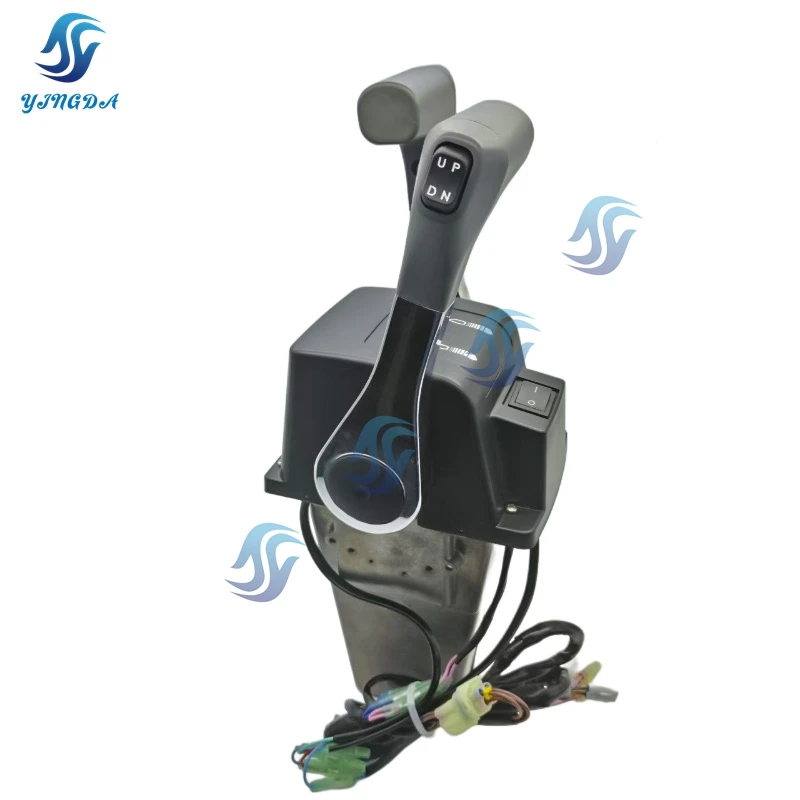 

Dual Lever Console Top Mount Remote Control Box 67200-93J15 For Suzuki Outboard Engine DF25 To DF200 DF250