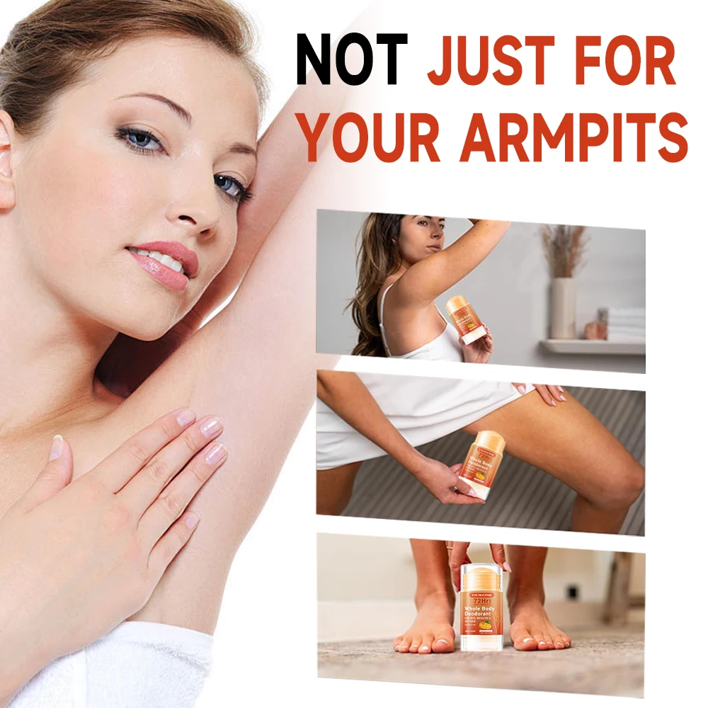 72 Hours Whole Body Deodorant Stick Anti Sweating Keep Drying Lasting Fragrance Remove Armpit Odor Underarm Refresh Sticks