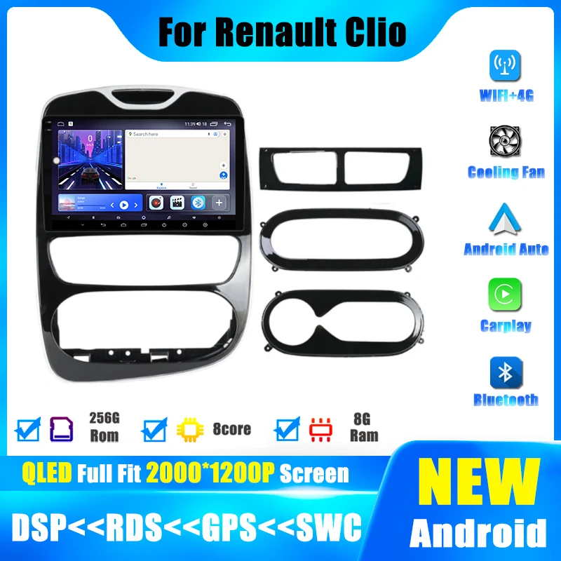 

Android 14 For Renault Clio 4 BH98 KH98 2016 - 2019 Car Radio Multimedia GPS WIFI Carplay DSP IPS Player Auto Navigation Voice