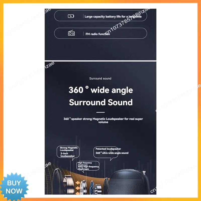 A10R Portable Voice Amplifier Wired Voice Amplifiers Speaker FM Radio Headworn Microphone Loudspeaker For Teachers