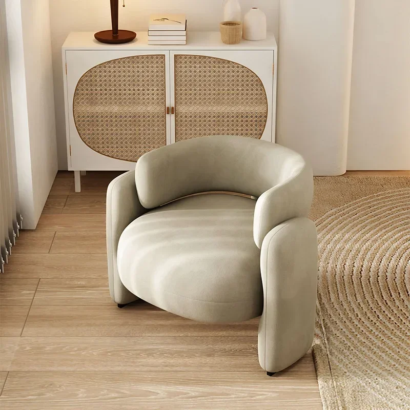 Sillas de sala de estar de estilo nórdico para el hogar, sillón moderno de lujo, color blanco, muebles para jugadores, MQ50KT