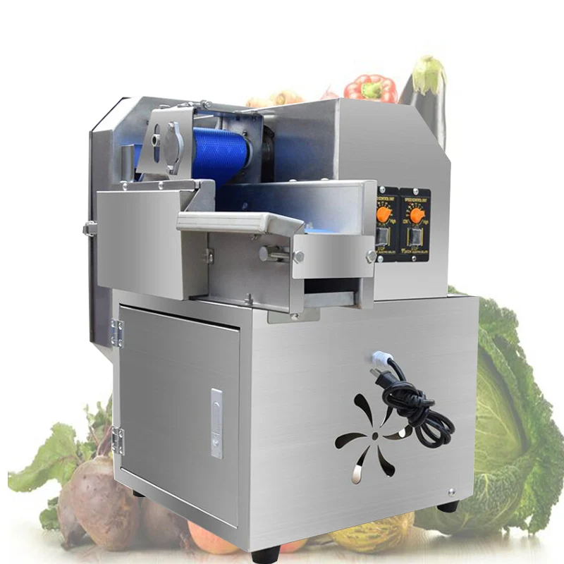 

Kitchen Automatic Vegetable Cutting Machine Potato Radish Slicer Shredded Pepper Sliced Green Onion Slicer Leek Machine