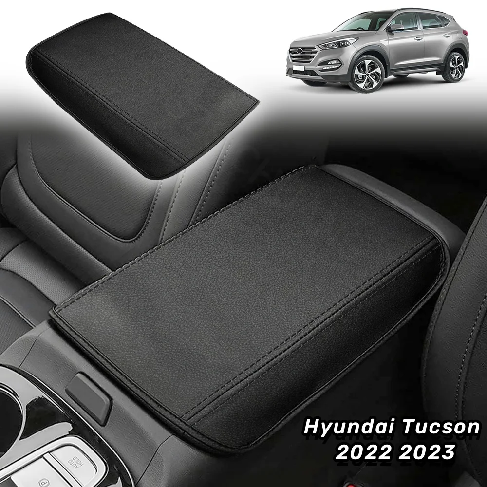 

Car Armrest Box Cover For Hyundai Tucson 2022 2023 Leather Central Control Armrest Decoration Protector Car interior Accessories