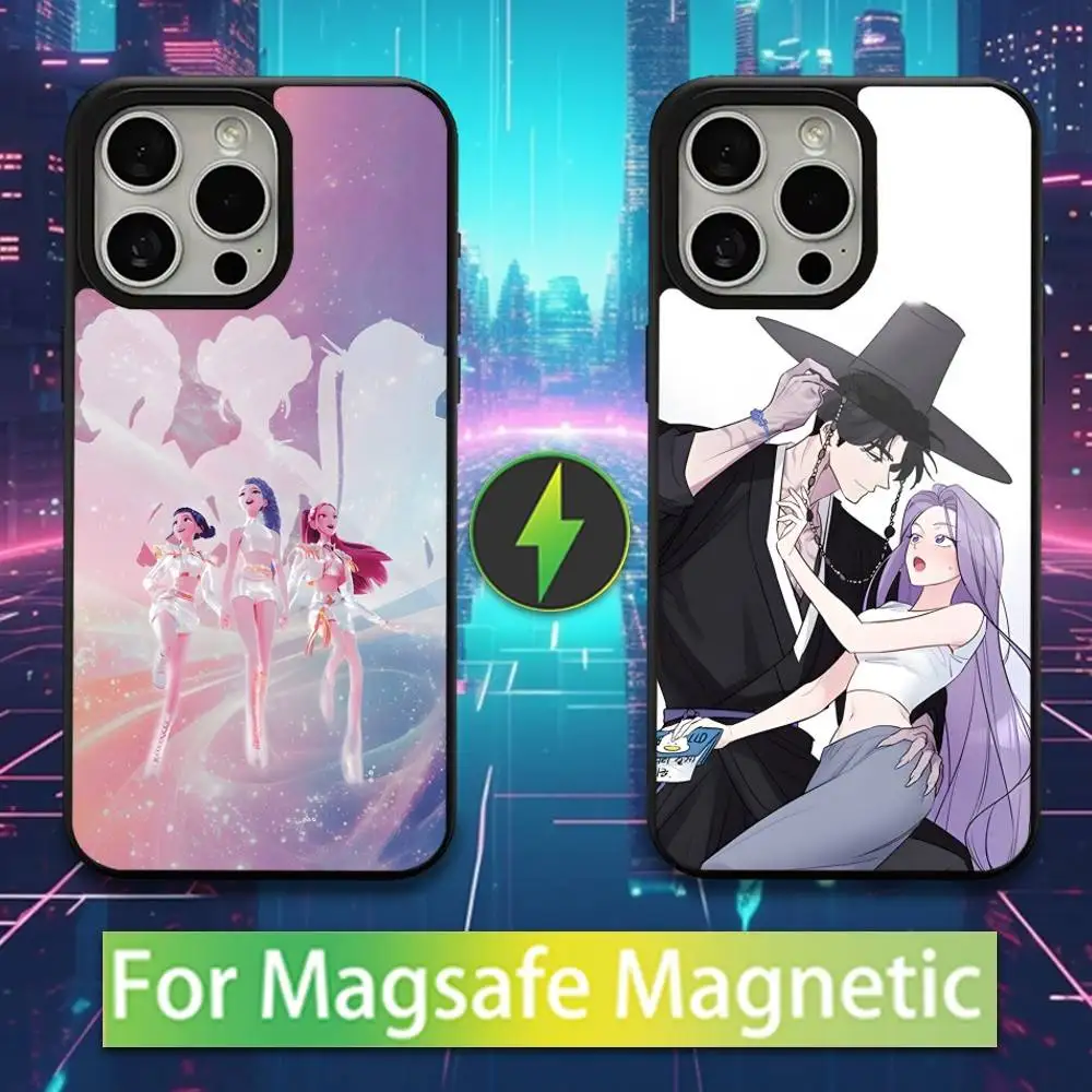 

D-Demon H-Hunters Jinu Rumi Case For iPhone 16,15,17,14,13,12,11,Pro,Max,Plus,Mini,Magsafe,Magnetic Wireless Charging Case