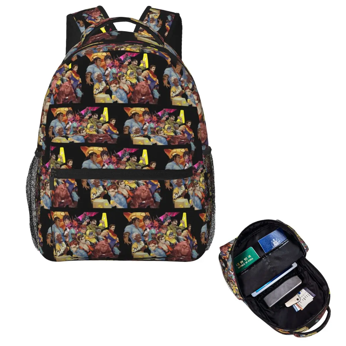 

Dispatch Game Character Student Backpack School Bag Hiking Travel Daypack for Men Women Fashion Bookbag Shoulder Bags