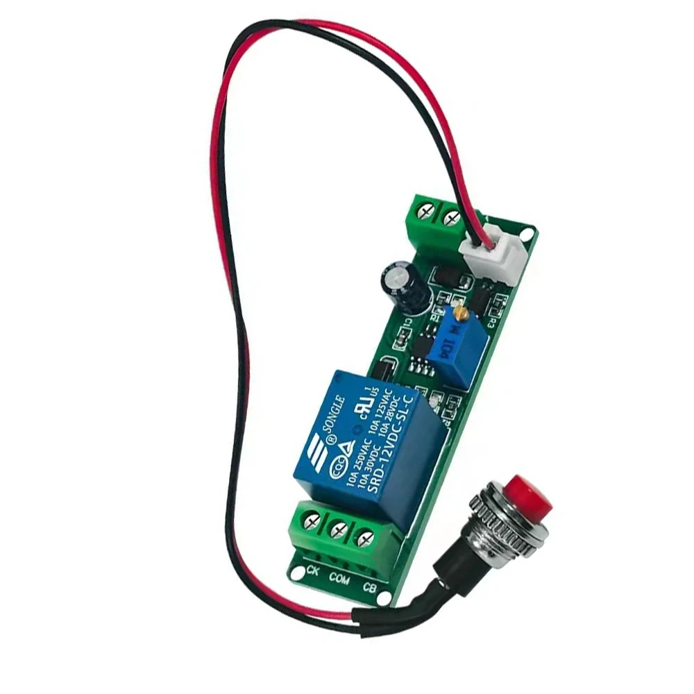DC 12V Einstellbare Timer Verzögerung Ausschalten Modul Timing Relais Zeit Schalter 1~10 Sek. 10A