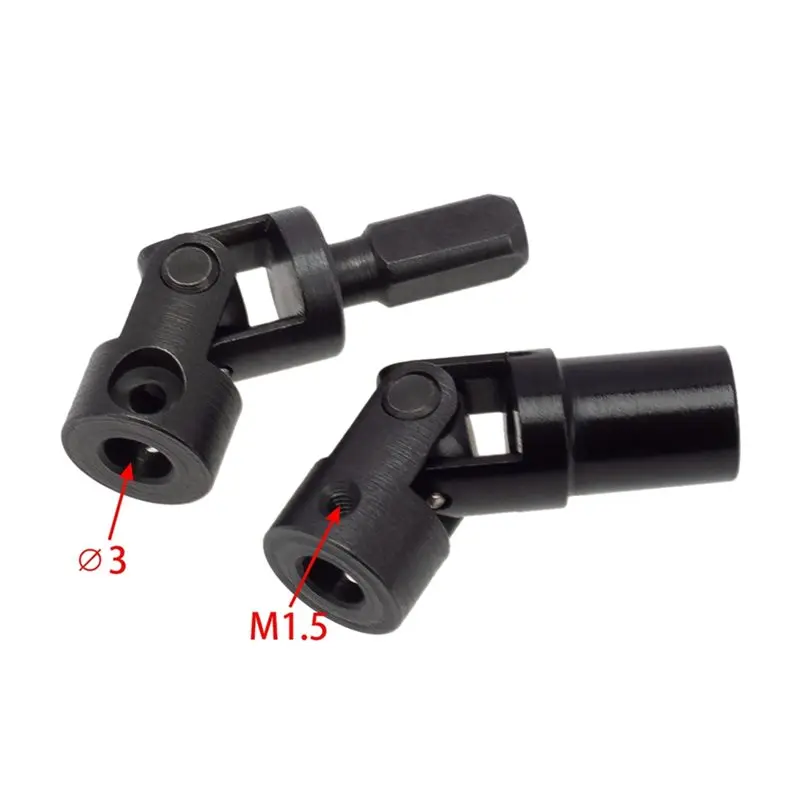 YSUN-RC Center Drive Shafts Steel Driveshafts For SCX24 Upgrades AXI00001 C10 AXI00002 JLU AXI00006 1/24 Scale RC Crawler Car
