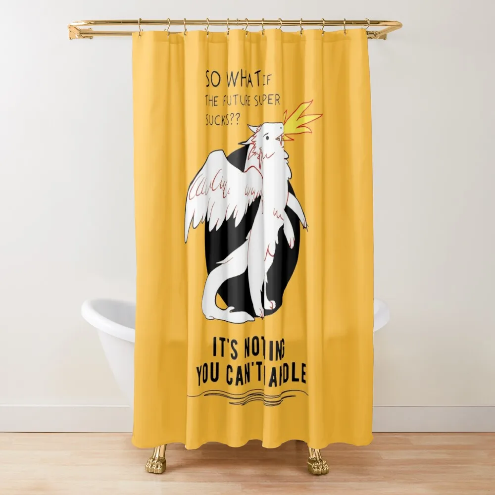 SO WHAT IF THE FUTURE SUPER SUCKS FURRY DRAGON Shower Curtain Funny Shower Modern Showers For Bathroom Curtain