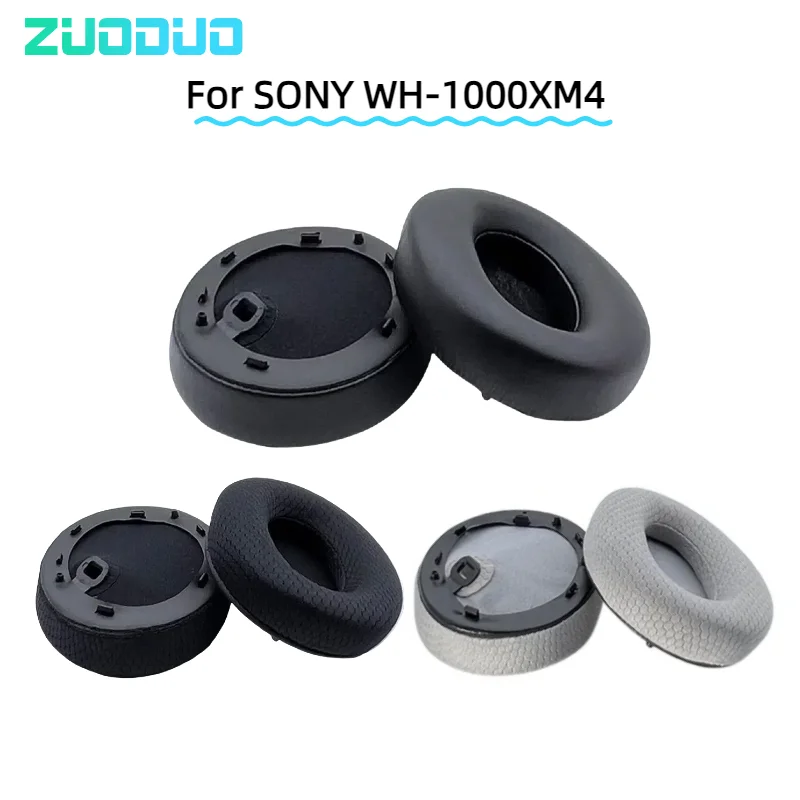 

ZUODUO Replacement Protein Leather Ear Pads Cushion Cover Earpads for For SONY WH-1000XM4 Headset