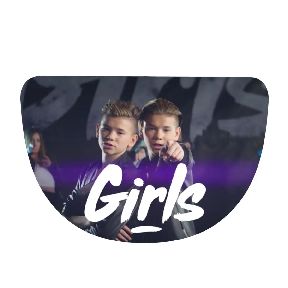 Marcus And Martinus Sweden Norway Eurovision Soft Flannel Half Round Doormat Non Slip Bathroom Mat Absorbent Floor Carpet