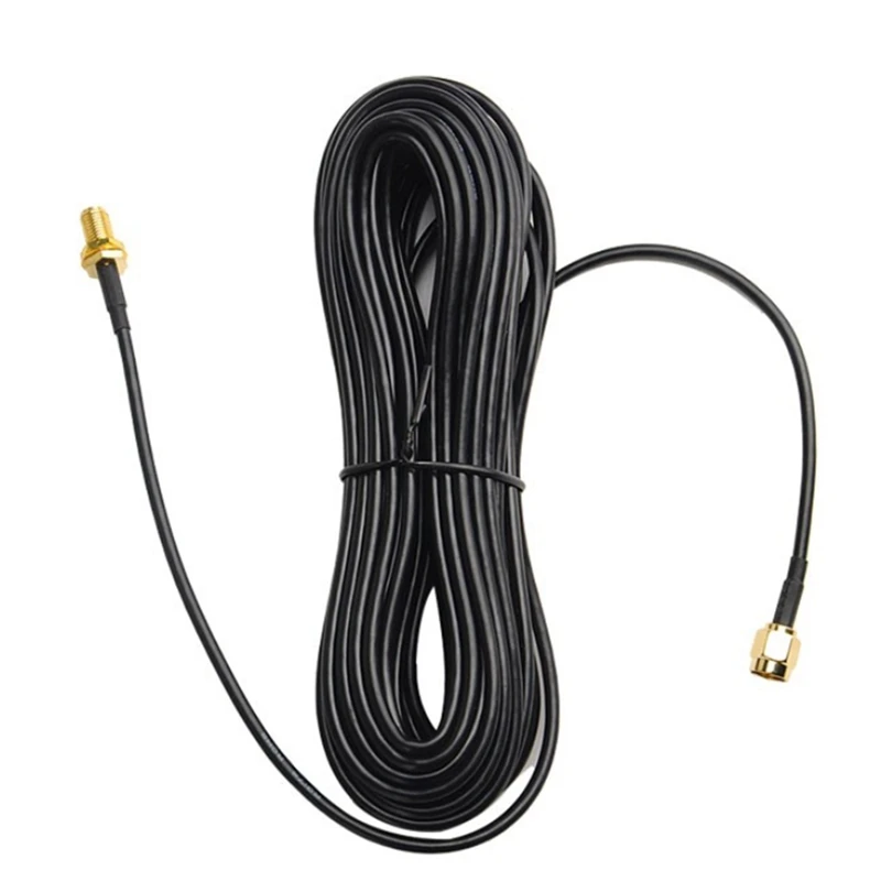 20M Extension Cables SMA Male To Female Coaxial Extension Cable Wifi Router Antenna Aerial Copper Plated Gold Cable