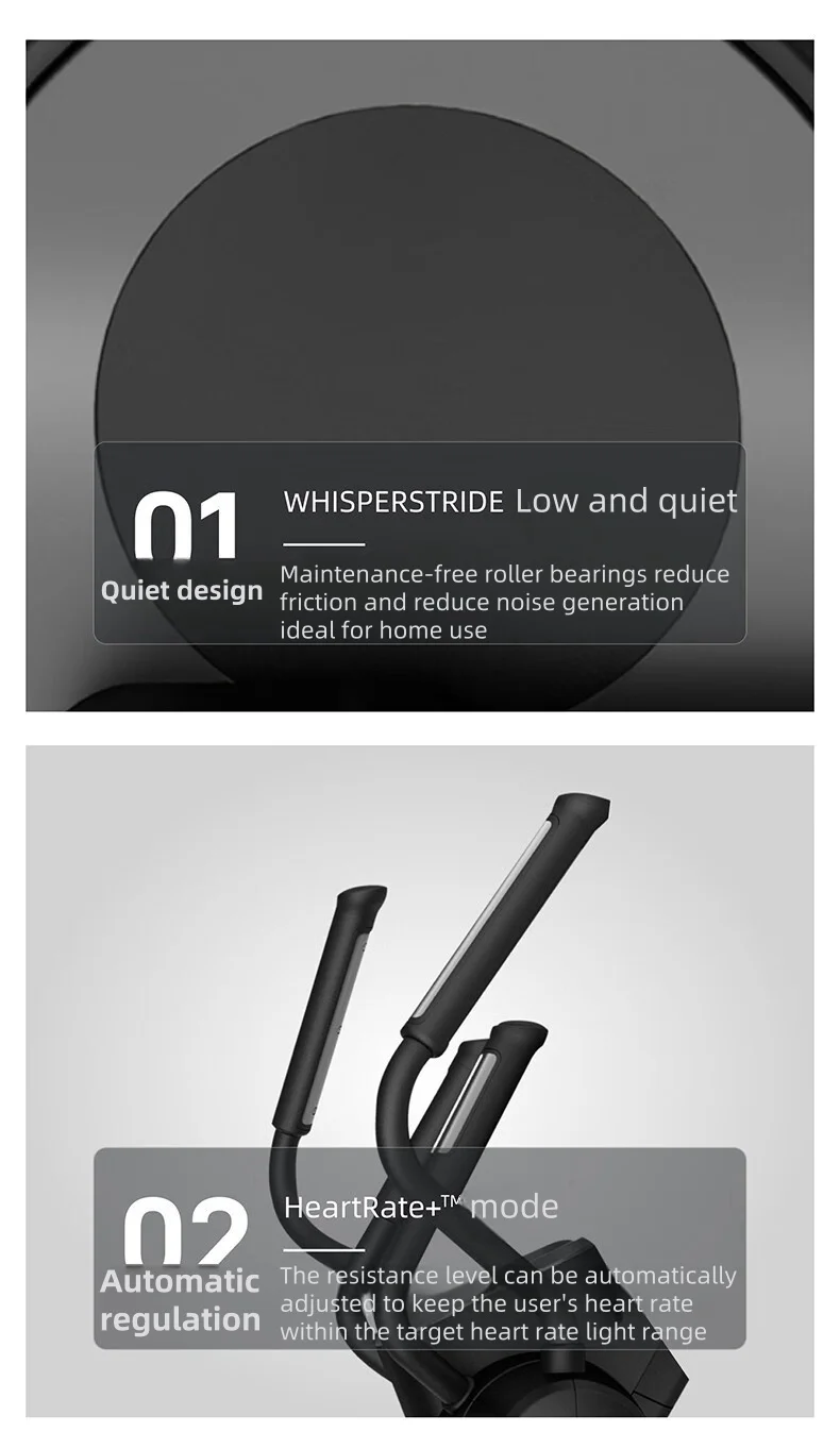 

Стальной эллиптический кросс-тренажер с магнитным сопротивлением и задним приводом для домашнего и коммерческого использования