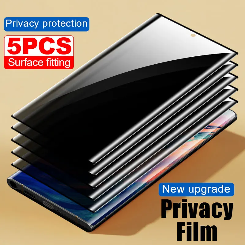 

5pcs Screen Protector Protective Film For Samsung S24 Plus S23 Privacy Glass smartphone S22 Ultra S21 S20 Note 20 Tempered Glass