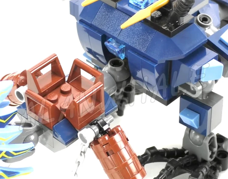 657개 시노비 블루 라이트닝 드래곤 배틀 실버 헬리콥터 포즈 가능한 날개 79141 블록 장난감 모델과 호환 가능