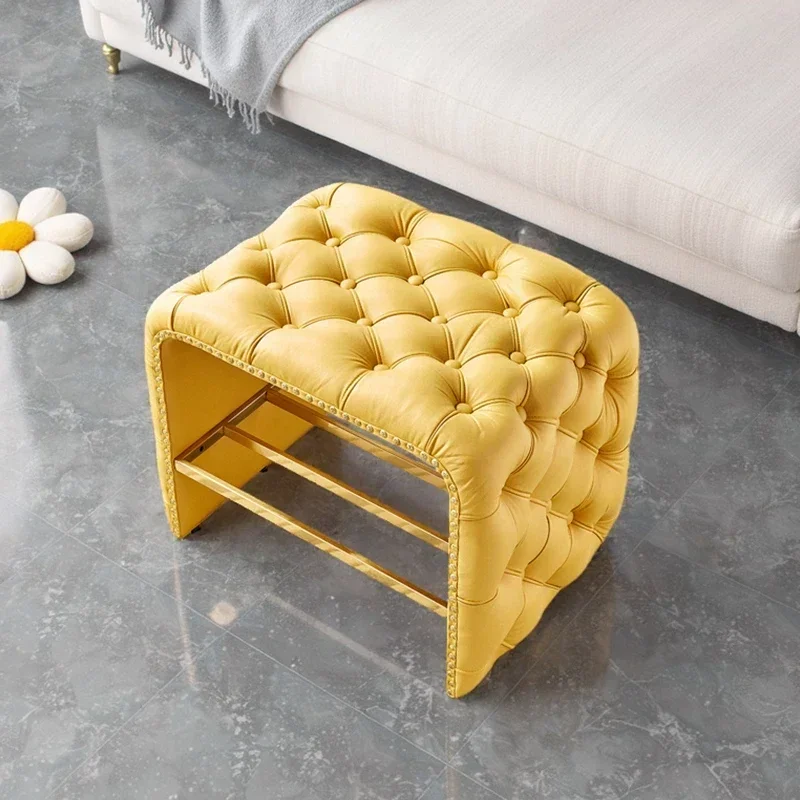 Modern Bedroom Bed End Stool Living Room Sofa Home Ottomans Nordic Door Shoes Changing Stools Living Room Furniture Minimalist