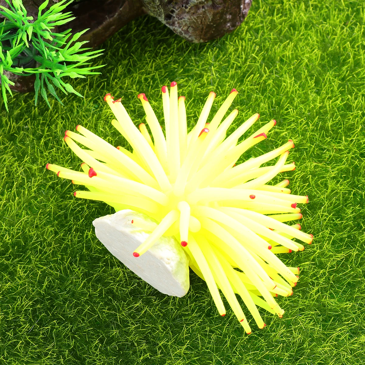 

Artificial Coral Aquarium Decor Fish Tank Yellow Green Simulation Sea Urchins Coral Decoration Landscaping Adornment Mini Crafts