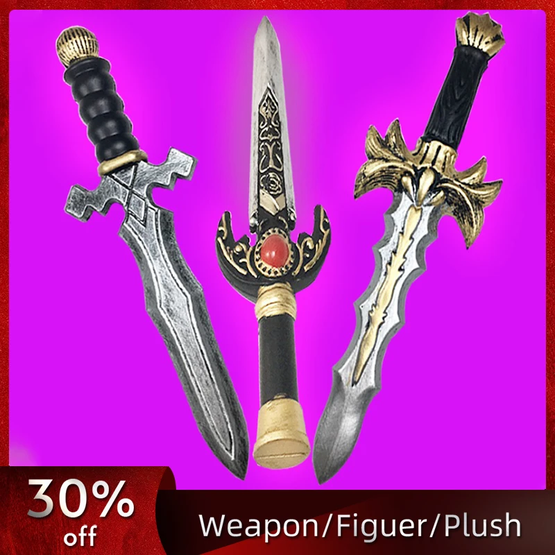 

38cm/14.96in PU Short Swords Samurai Katana Knife Model Props Peripherals Accessories Practice Toy Collectible Outdoor Ornaments