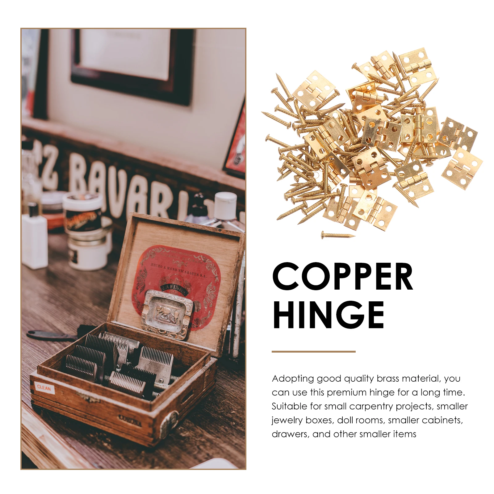 

1 Set Vintage Brass Wooden Box Cupboard Retro Butt Diy Jewelry Box Hinges Heavy Duty Furniture Door Hinges Replacement