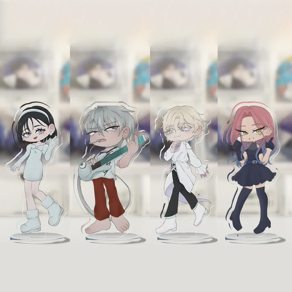 Anime Alien Stage 10cm Acrylic Stand keychain Mizi Sua Till Ivan Hyuna Luka Q Characters Fans Decoration Gifts