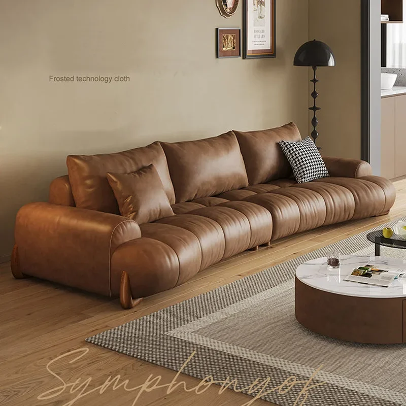 

Modern Leather Relax Sofa Living Room Minimalist Luxury Sectional Nordic Sofa Adults Designer Divani Soggiorno Home Furniture