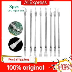 8Pcs Ultra Thin IC Chip CPU Blade Knife Motherboard Maintenance UV Glue Cleaner Remover Phone Disassemble Repair Tools