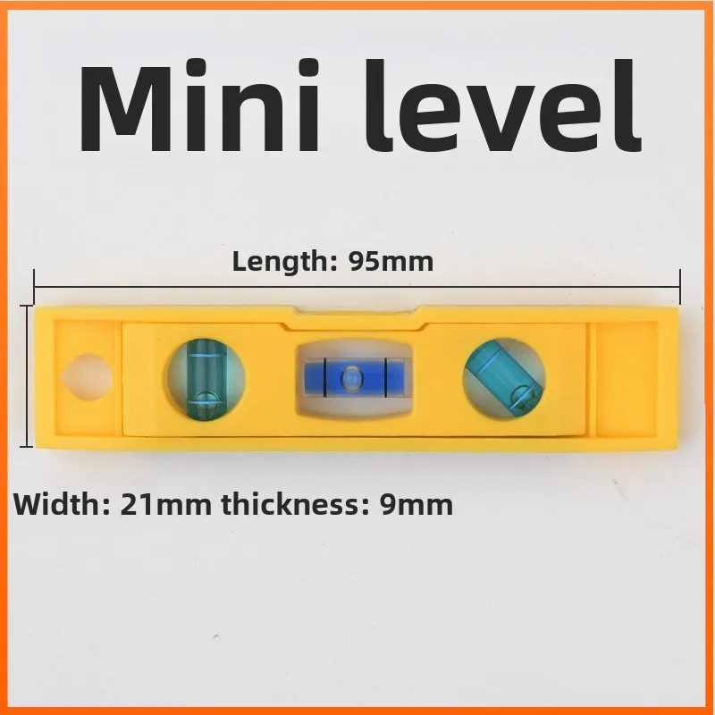 

Mini 3 Bubble Level with Keychain Bubble Level Vertical Horizontal Gradienter Measuring Furniture Appliance Installation Level
