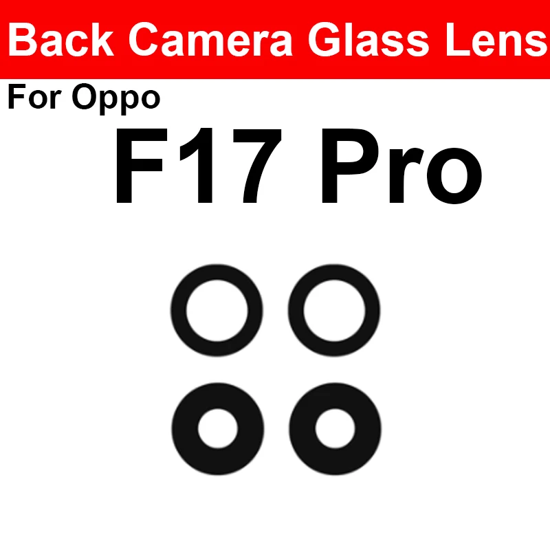 Back Camera Glass Lens For OPPO  F9 F17 19 Pro Plus F11 F15 Rear Camera Lens Glass with sticker Replacement Spare Parts