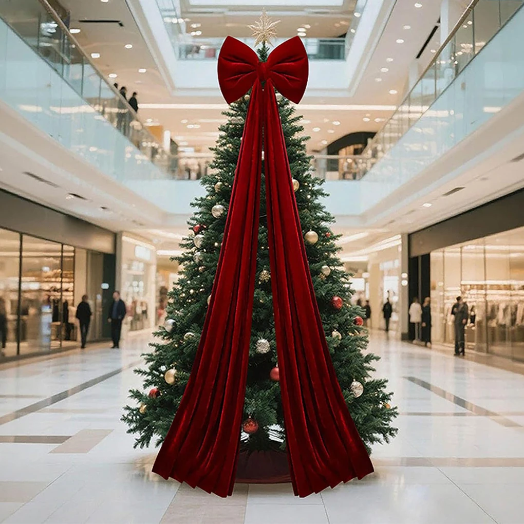 Reusable Velvet Bow Restaurant Christmas Decor – Durable And Extra Large Christmas Extra Large Velvet Bows Big Bow