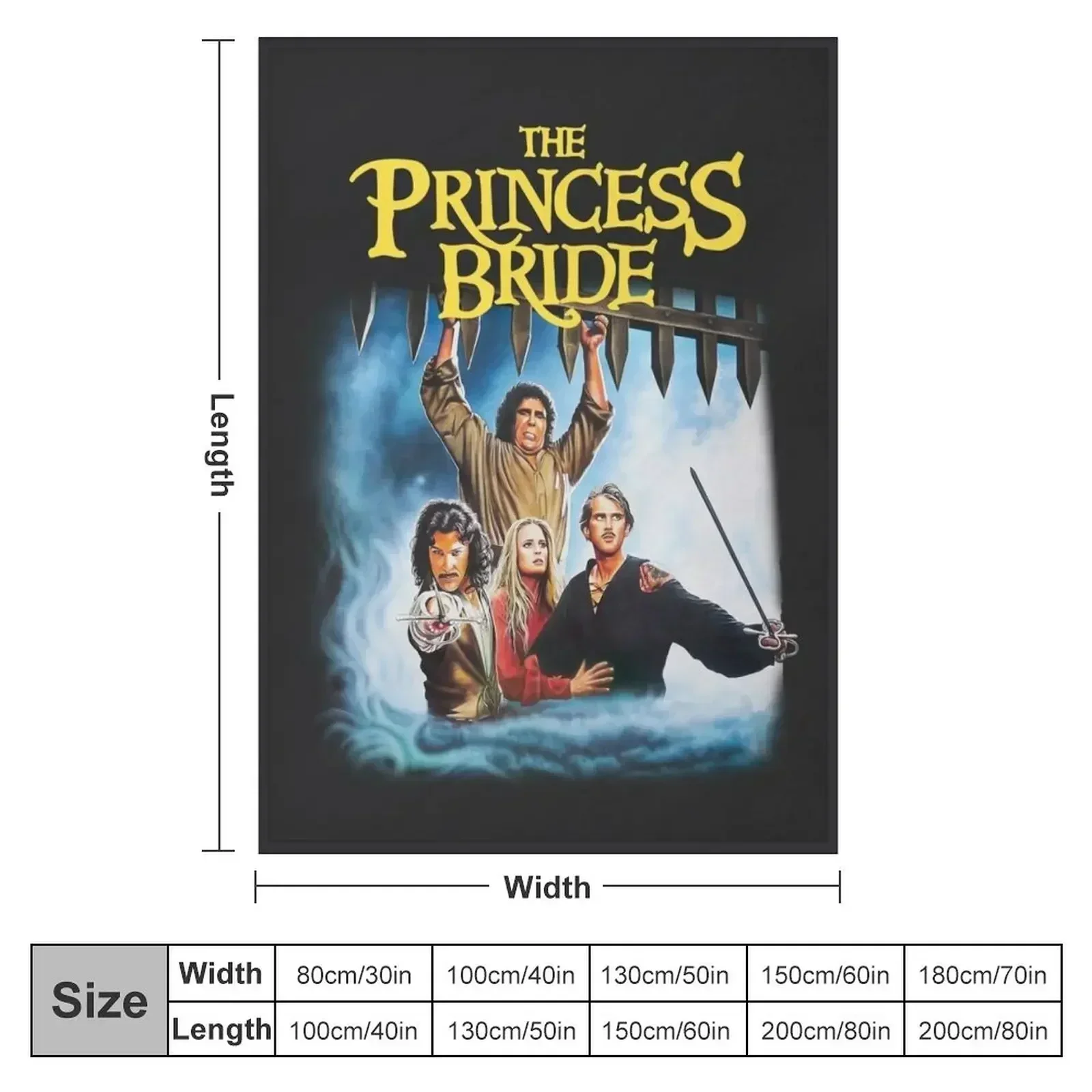 The Princess Bride Vintage Throw Blanket Hairys decorative Bed Fashionable wednesday Winter beds for sofa Blankets